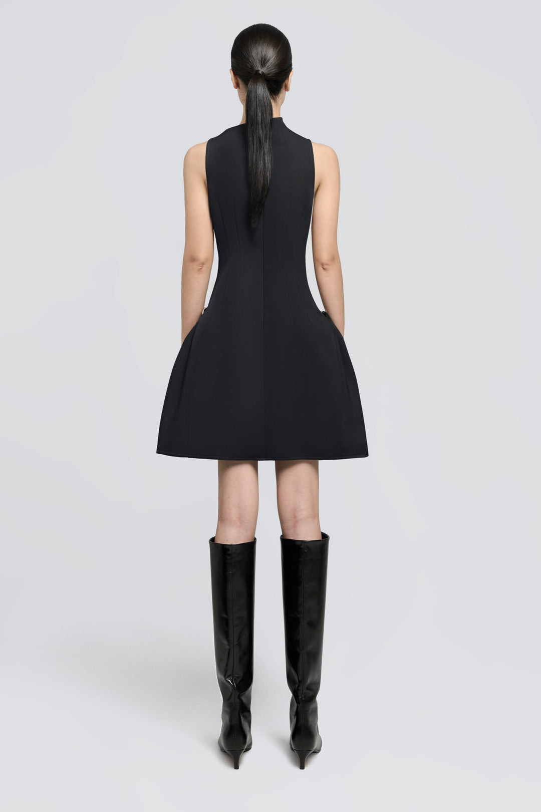 Diana Black Draped Dress