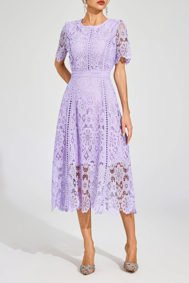 Lilac Verona Lace Dress