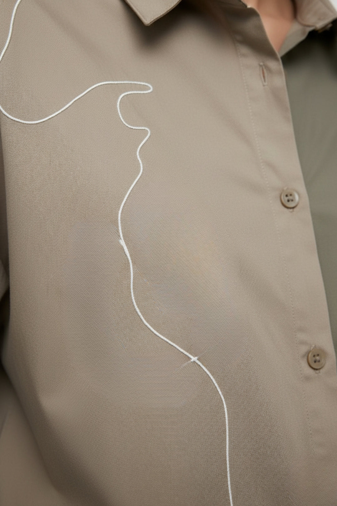 Double Shaded Oversized Shirt