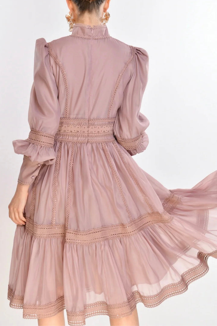 Vintage Rose Cutwork Dress