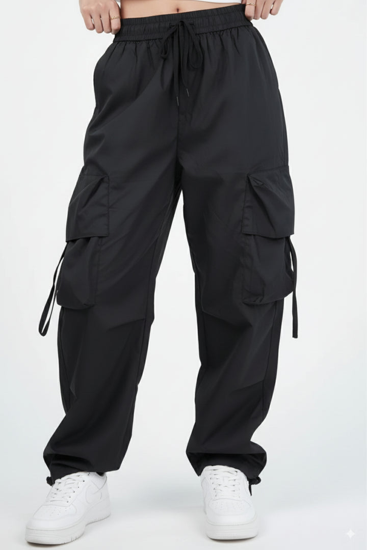 Shadow Black Comfy Cargos