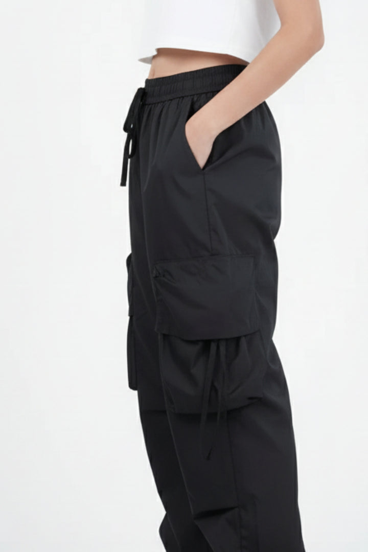 Shadow Black Comfy Cargos