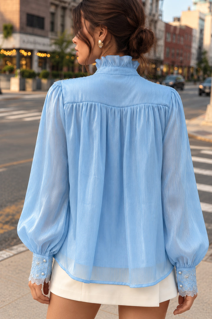 Eden Blue Embellished Top