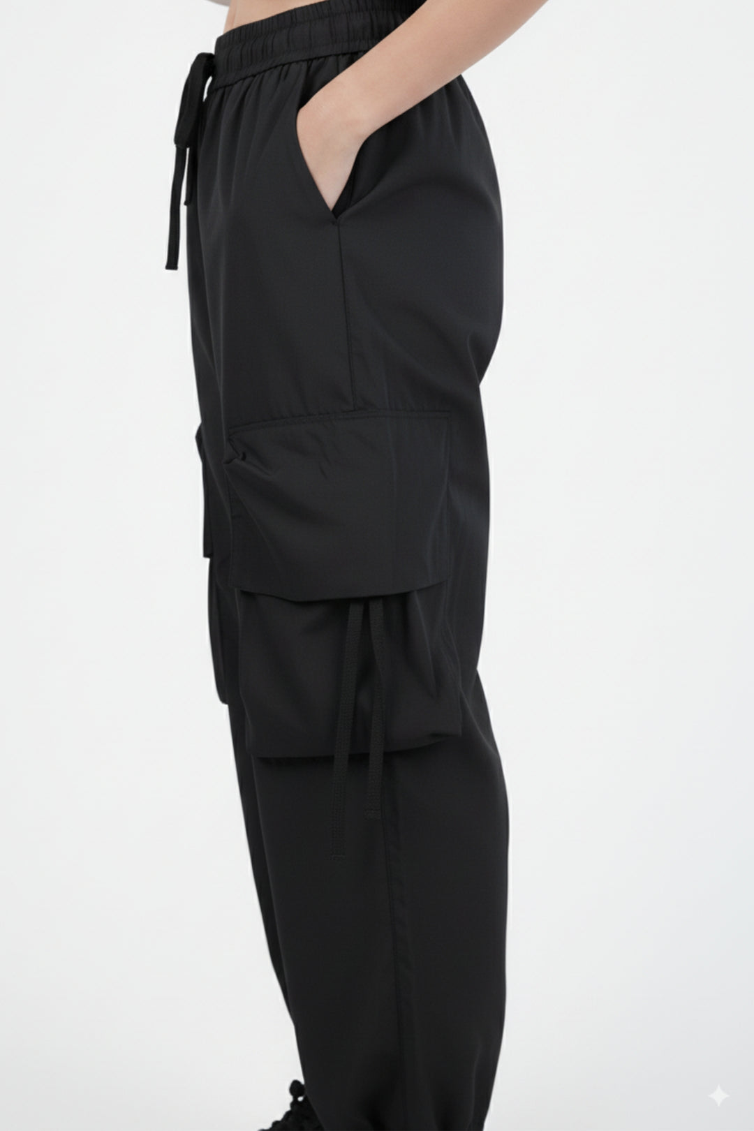 Shadow Black Comfy Cargos