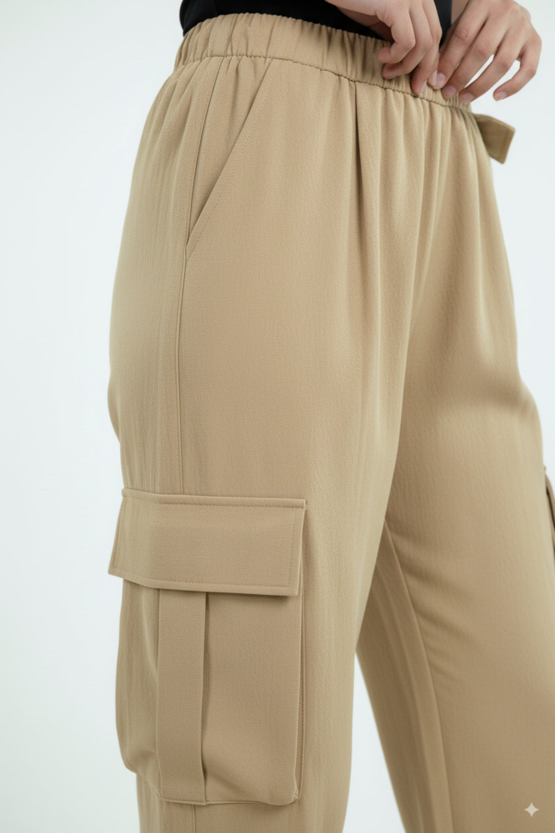 Creamy Yellow Balloon Cargo Pants