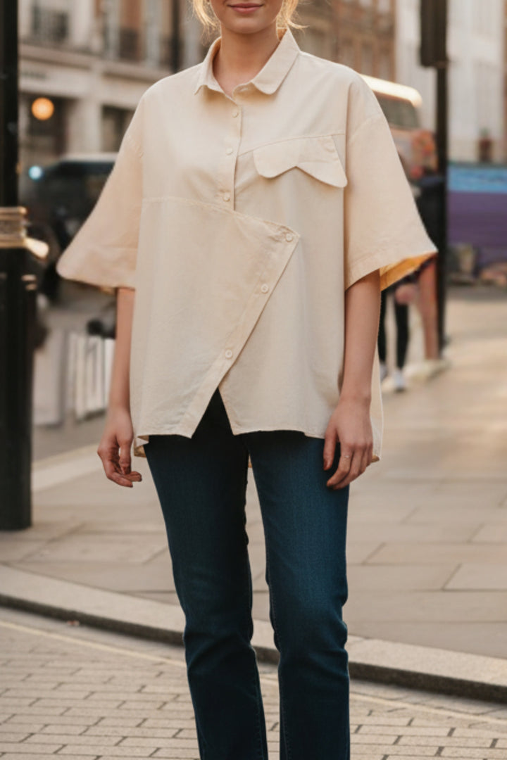 Vanilla Essence Oversized Shirt