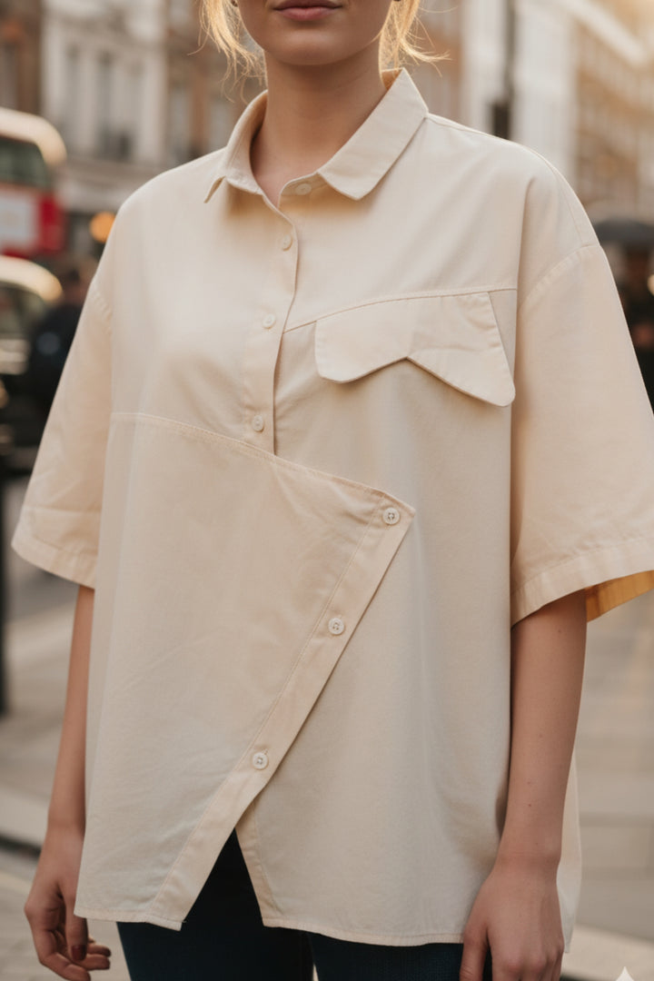Vanilla Essence Oversized Shirt