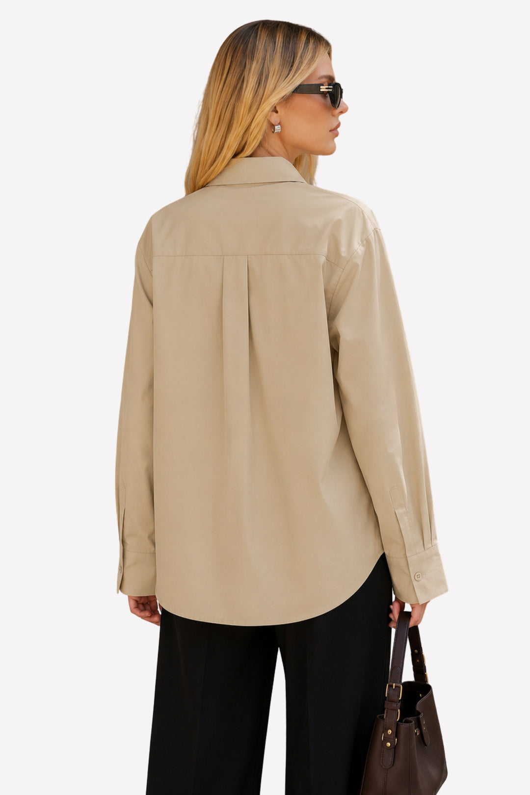 Beige Floral Embellished Shirt
