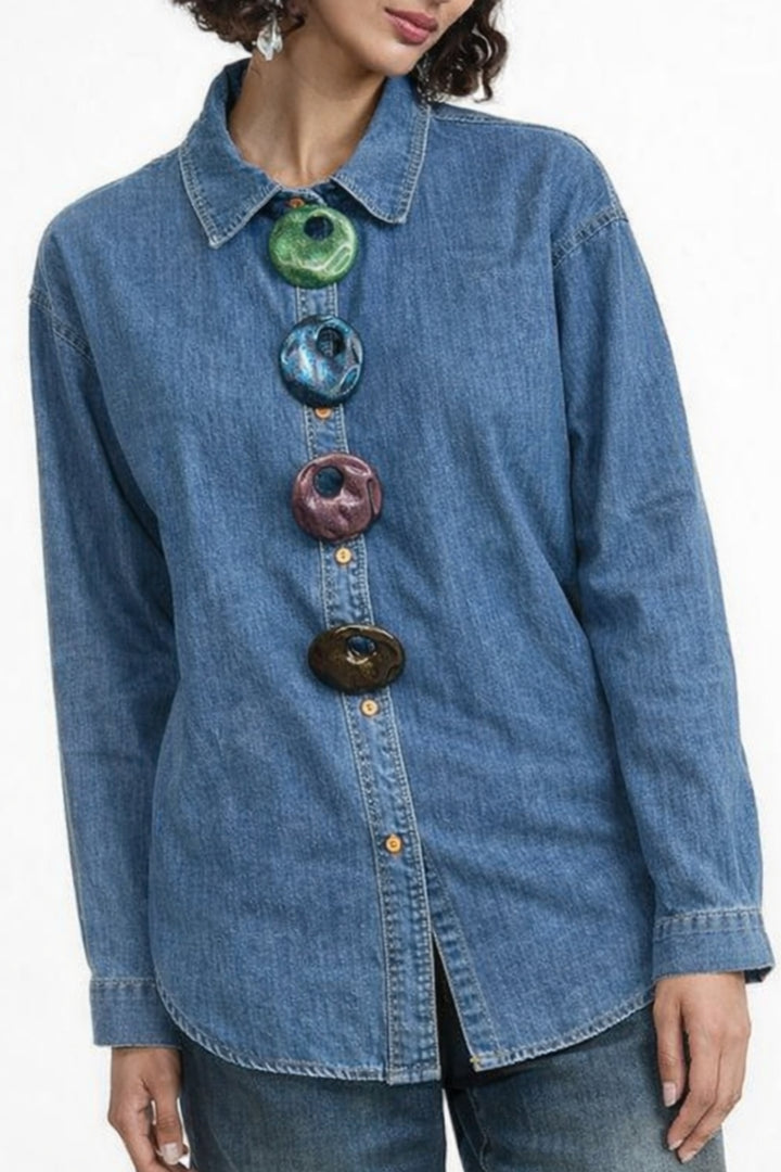 Denim shirt for women