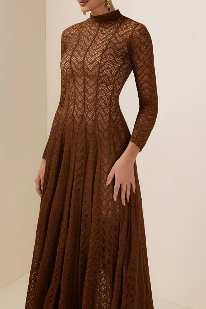 Cinnamon Lace Bodycon Dress