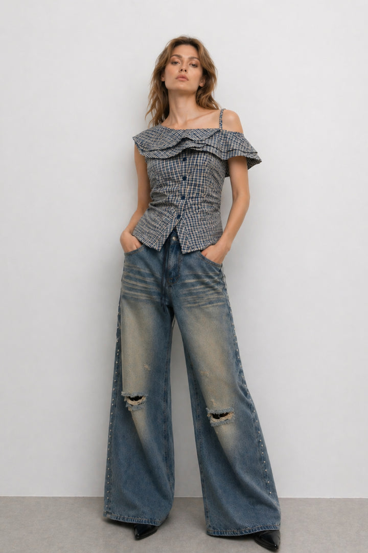 Gingham Muse Top