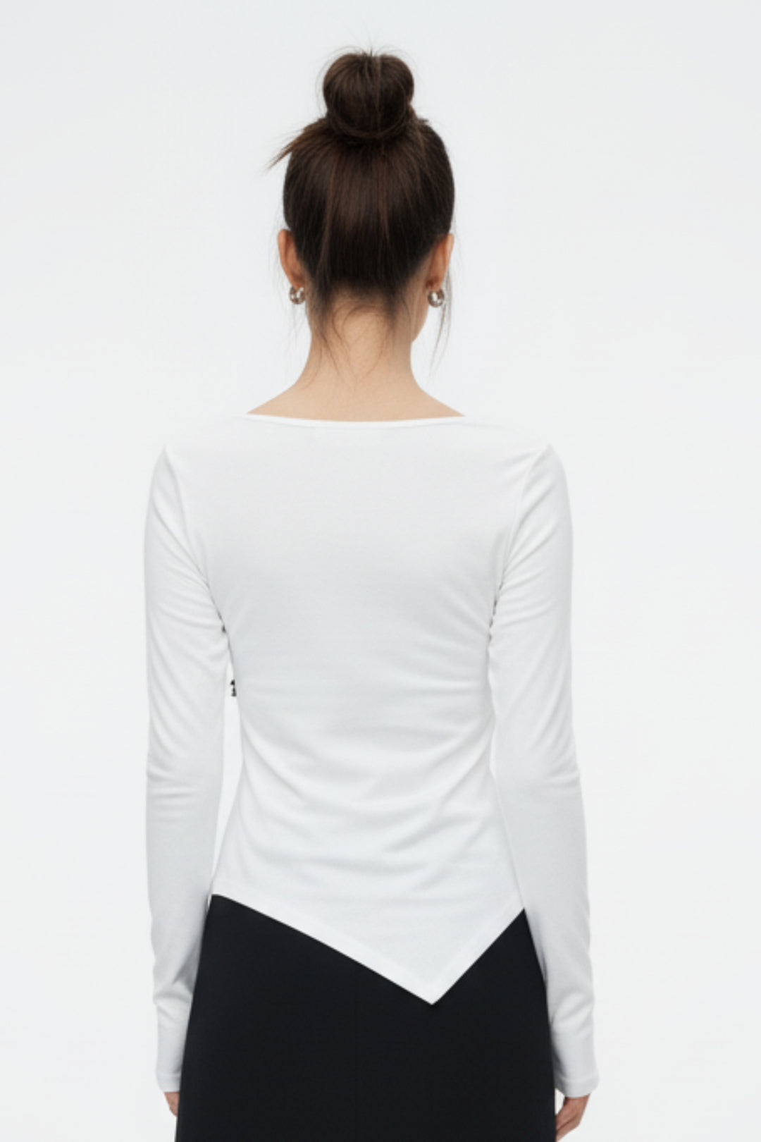 Sweetheart Off-White Frayed Top