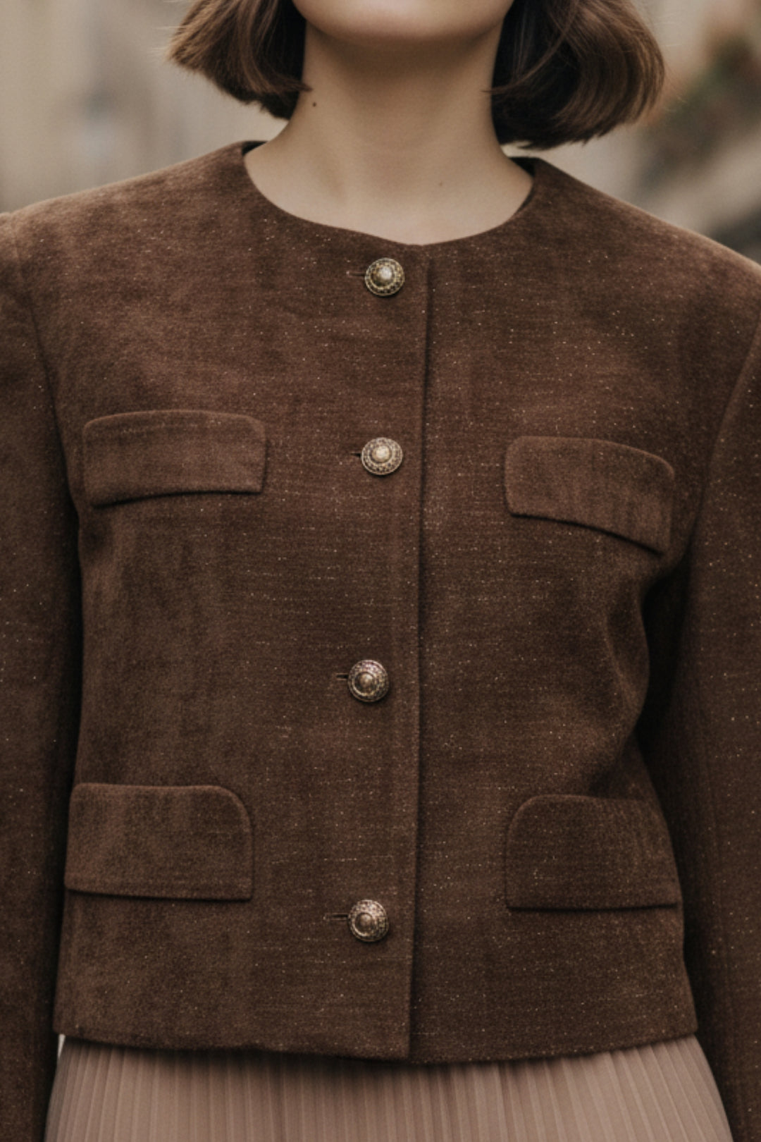 Velvet Bronze Blazer