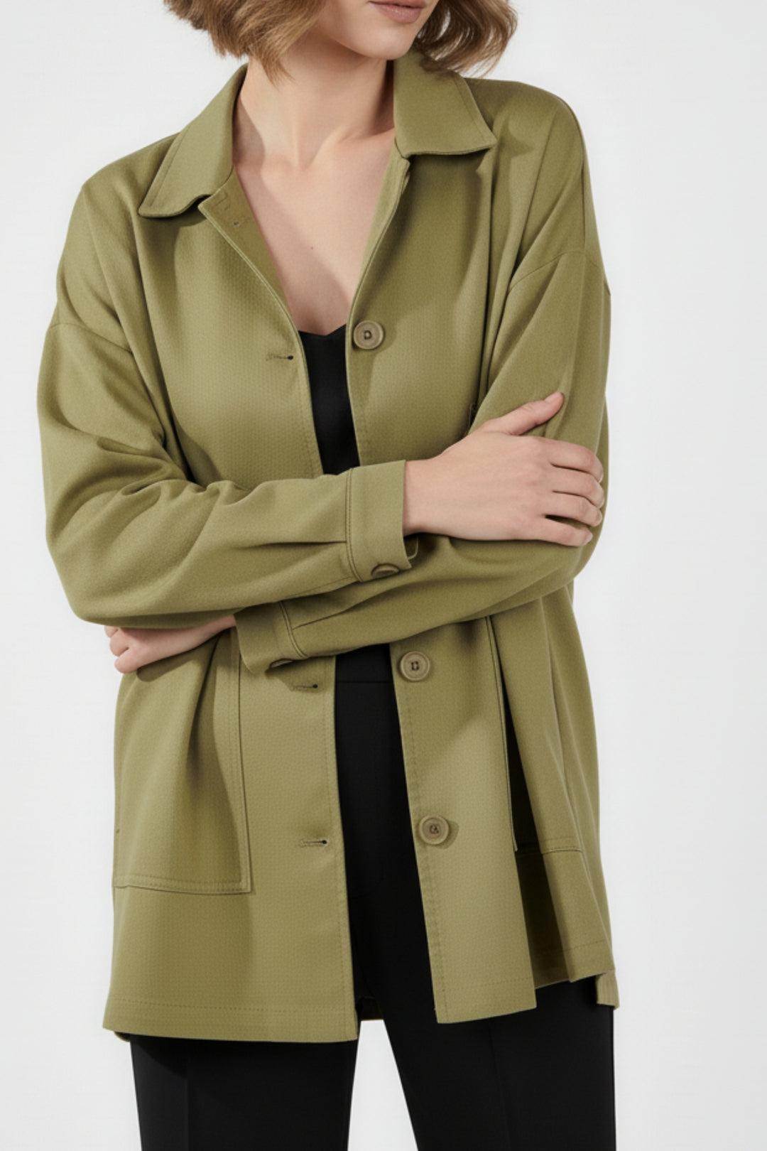 Willow Green Oversized Jacket