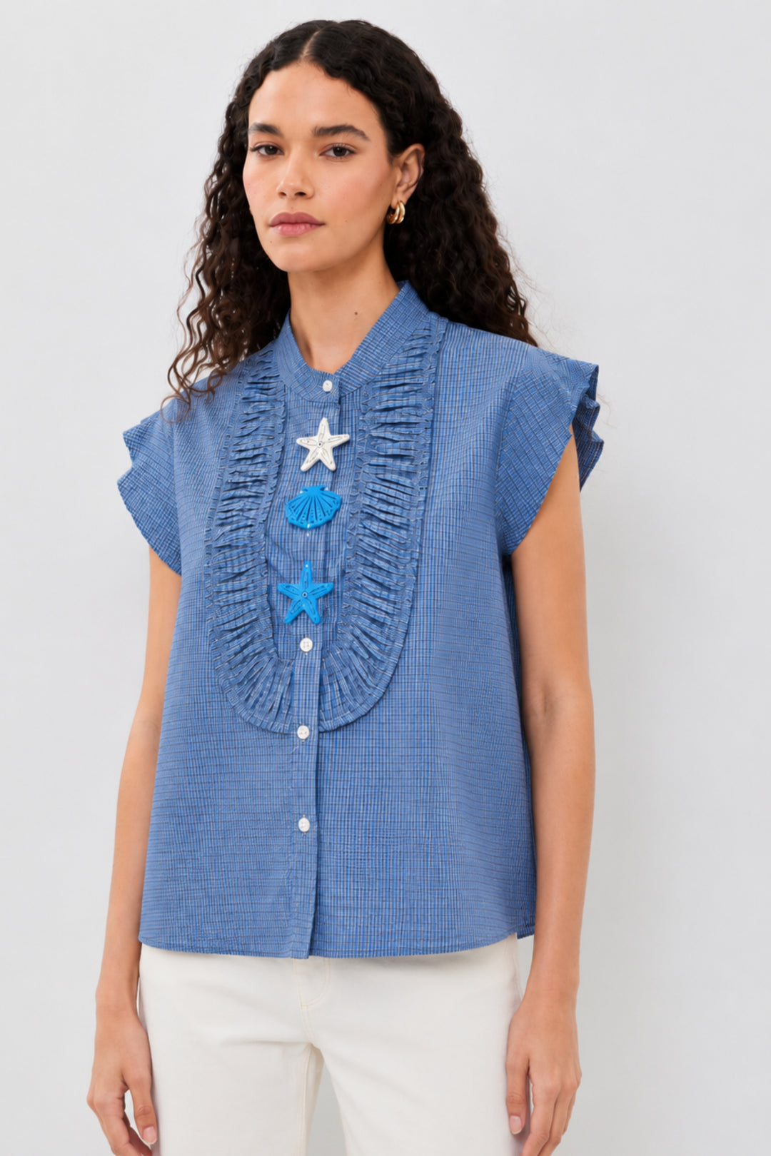 Starfish Cove Ruffle Shirt