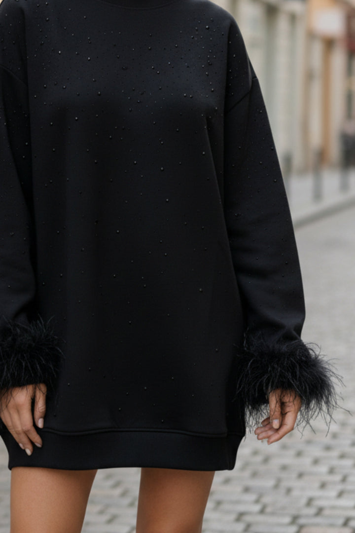 Noir Spark  Oversized Sweatshirt