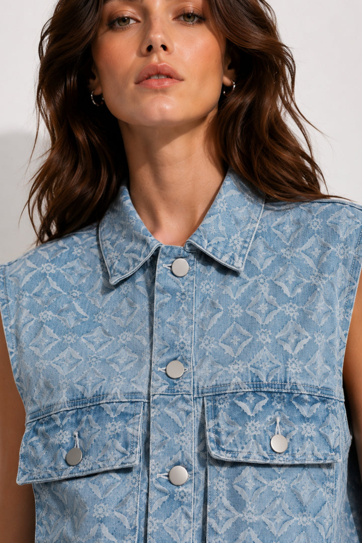 Skybound Denim Vest Jacket