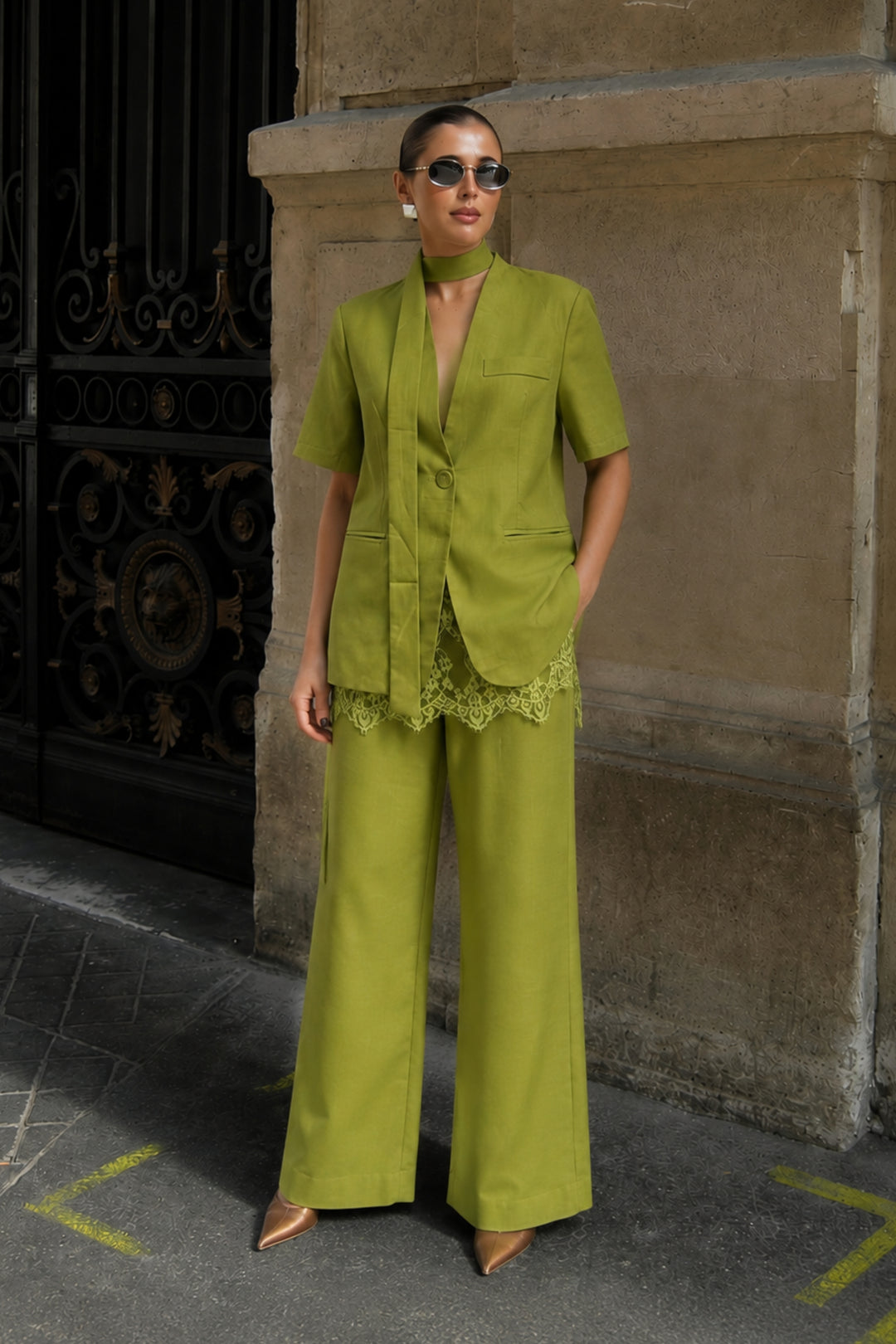 Matcha Hemp Linen Co-ord