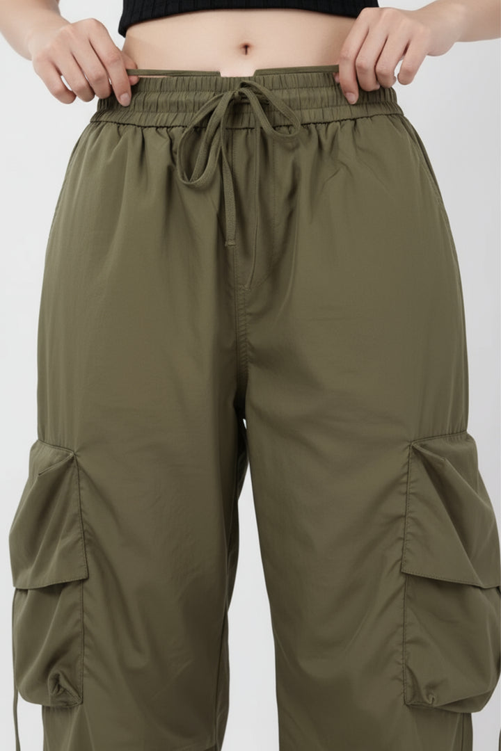 Wild Green Cargo Pants