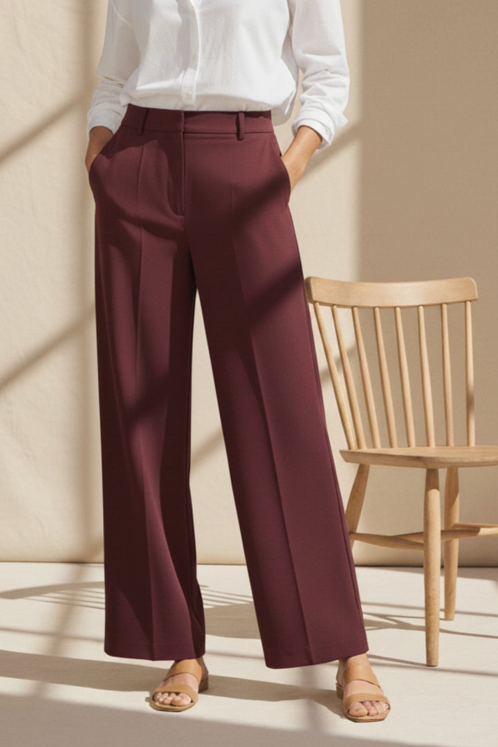 Berry Straight-Fit Trouser