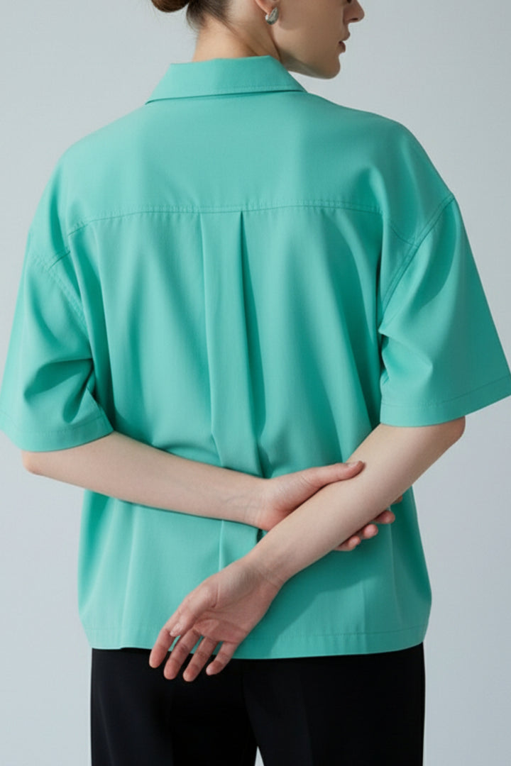 Aqua Green Oversized Shirt
