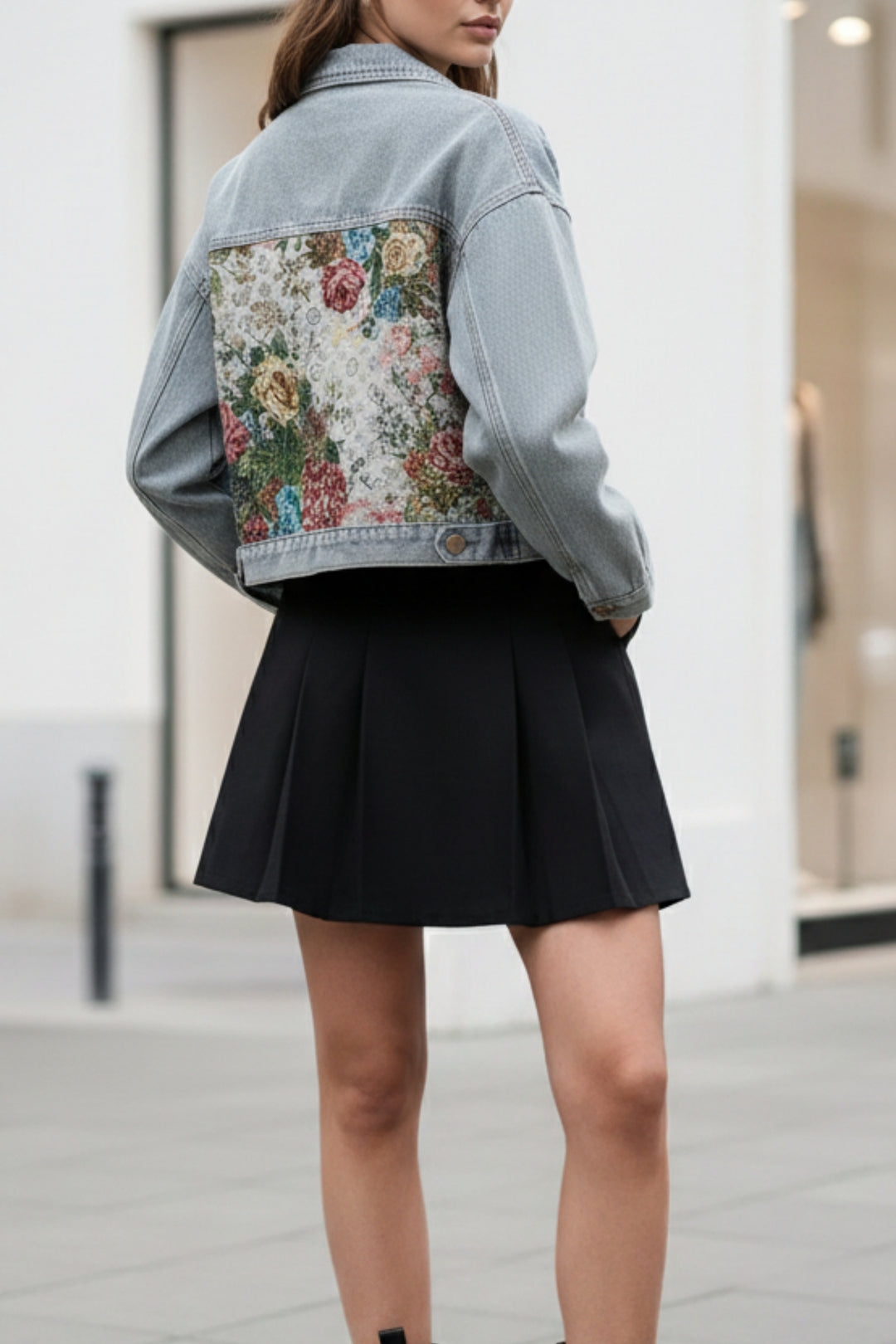 Floral Breeze Denim Jacket