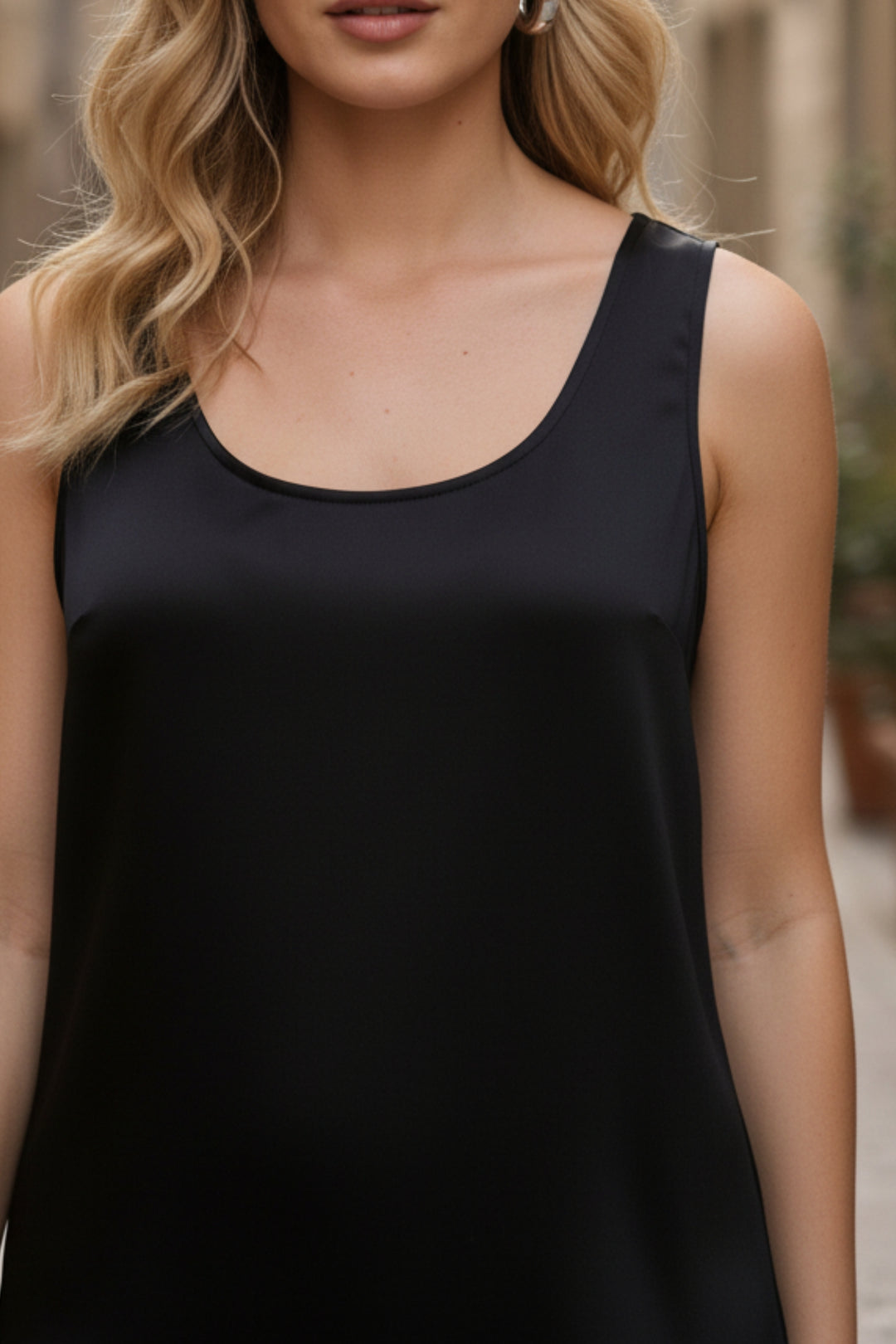 Augusta Black Satin Co-ord Set