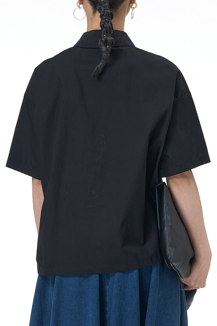 Mila Black Printed Shirt