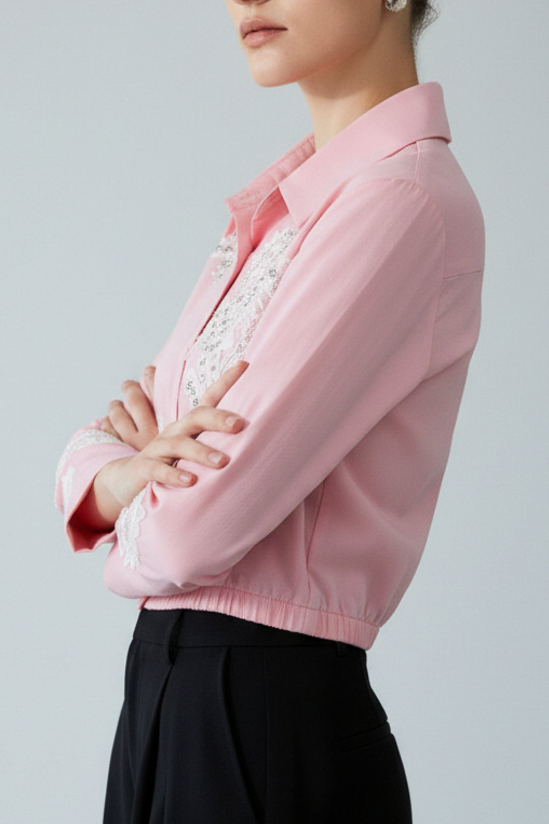 Princess Pink Pearl Embroidered Shirt