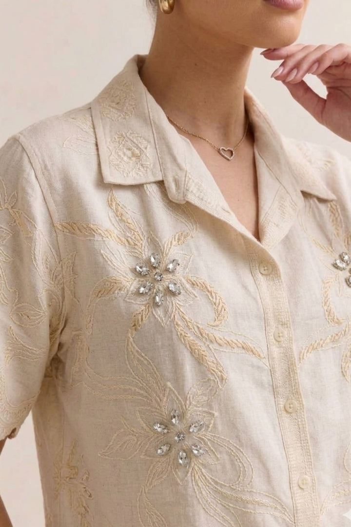 ButterCream Embellished Shorts Co-ord Set