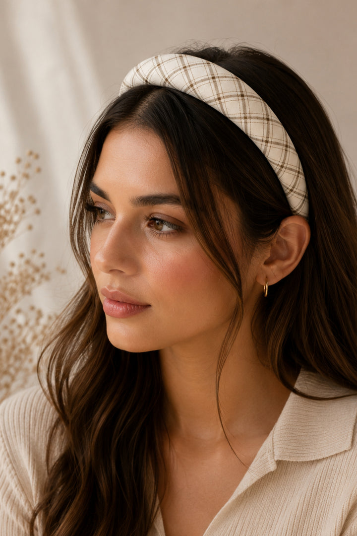 Camden Plaid Padded Headband