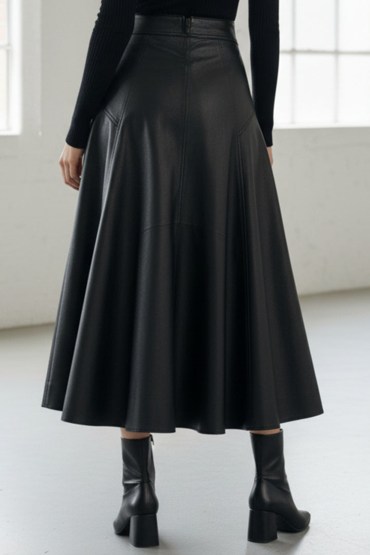 Nightfall Faux Leather Skirt