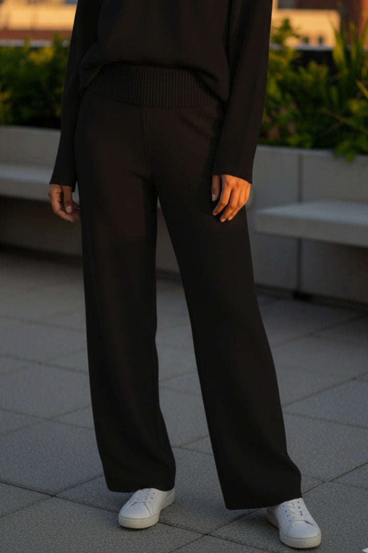 Midnight Collared  Knit Co-ord Set