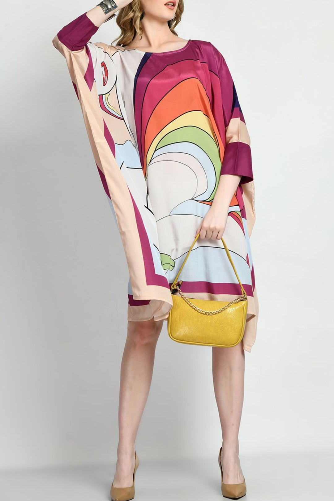 Rainbow Kaftan Dress