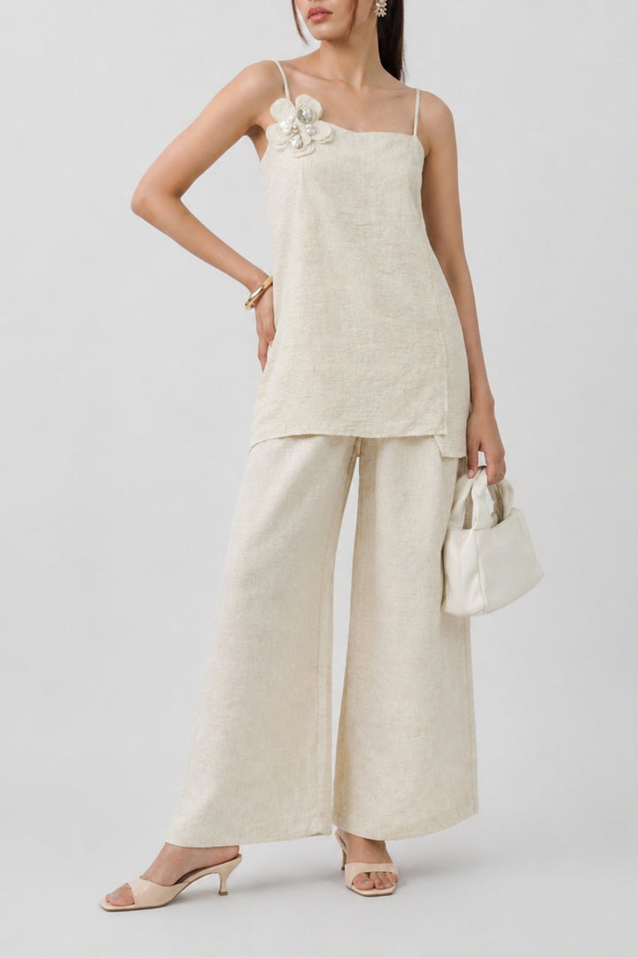 Florence Ivory Linen Co-ord Set