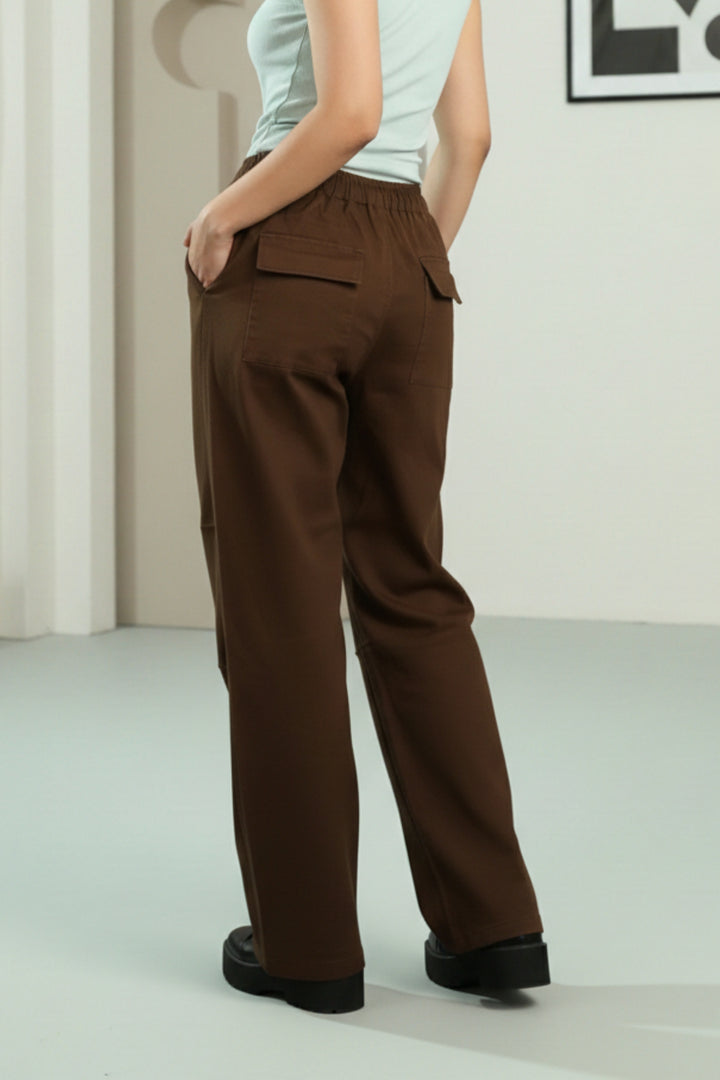 Barrel Brown Oversized Trousers