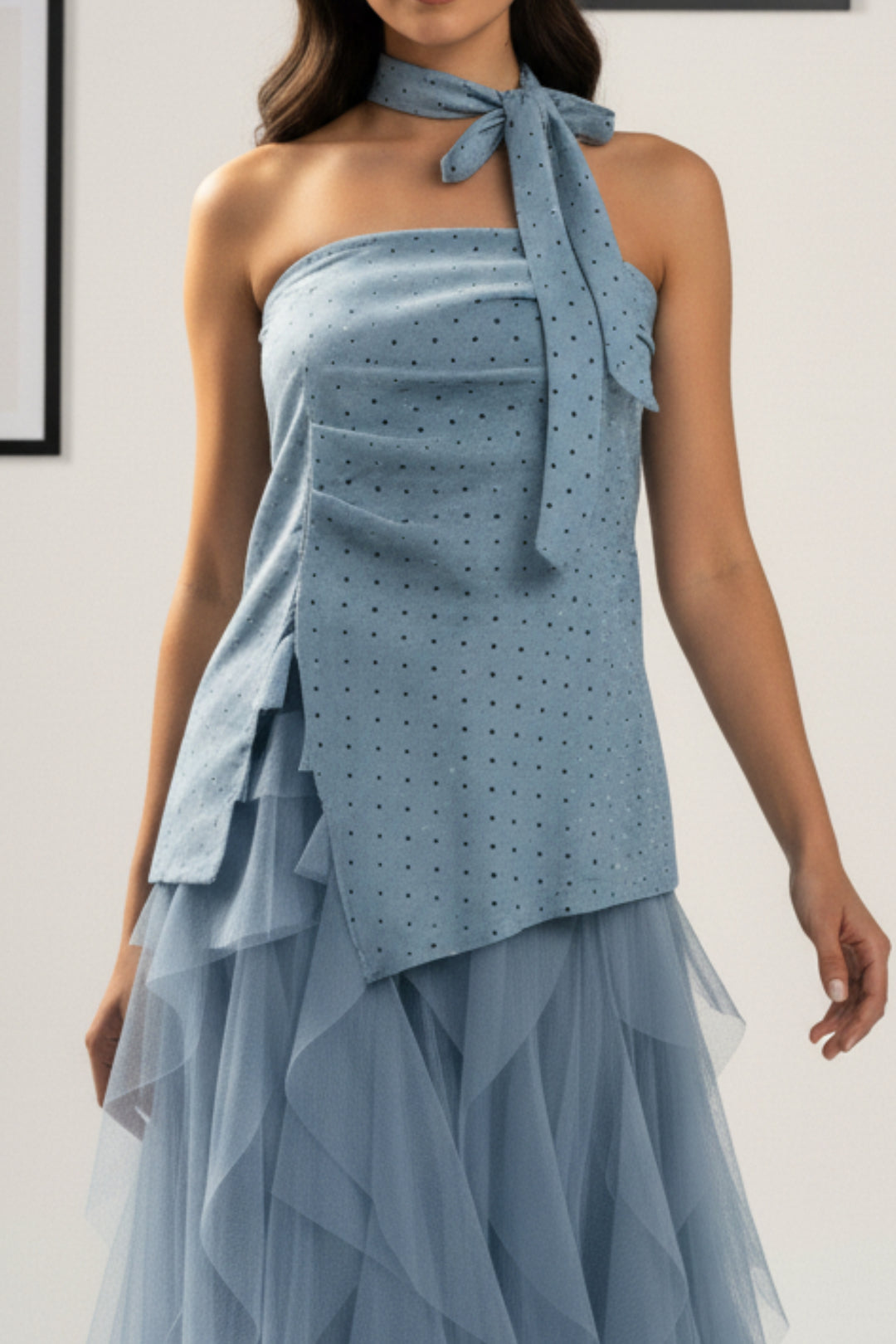 Shades of Sea Ruffle Co-ord set