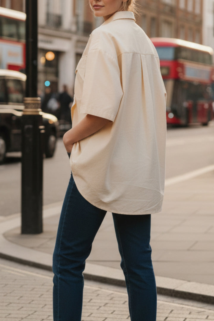 Vanilla Essence Oversized Shirt