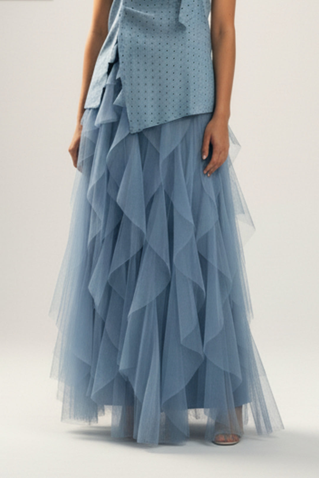 Shades of Sea Ruffle Co-ord set