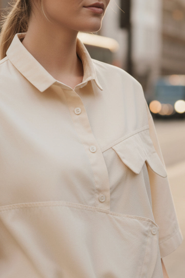 Vanilla Essence Oversized Shirt