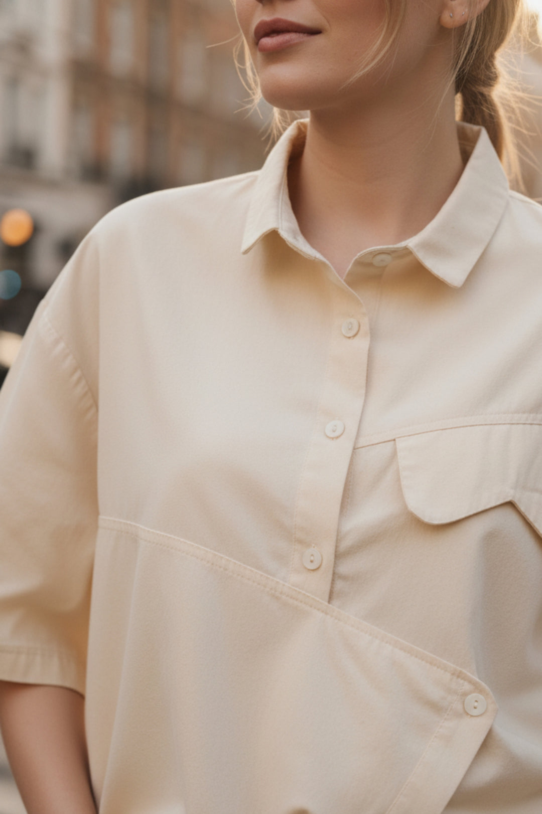 Vanilla Essence Oversized Shirt