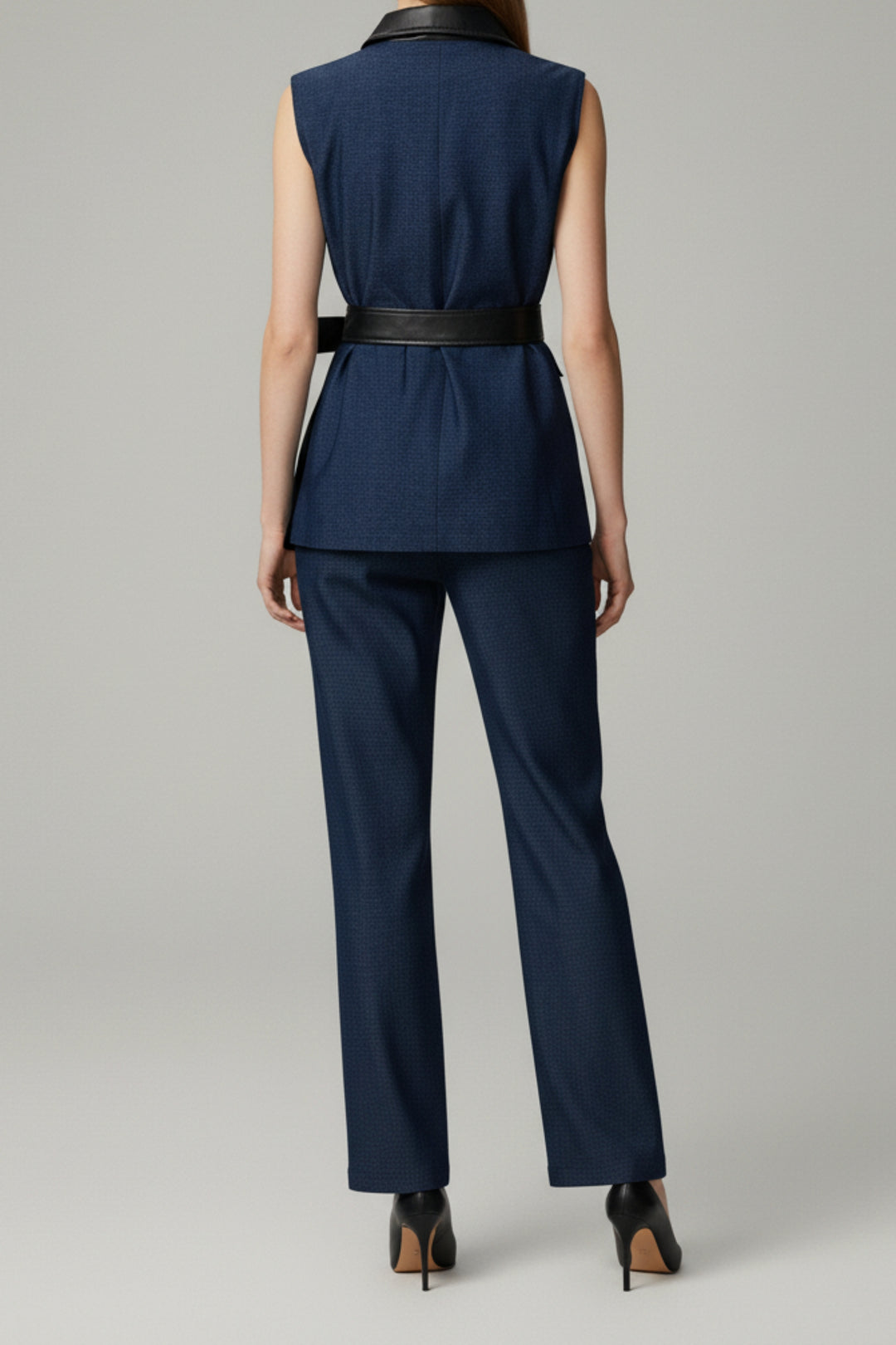 Indigo Noir Belted Co-ord Set