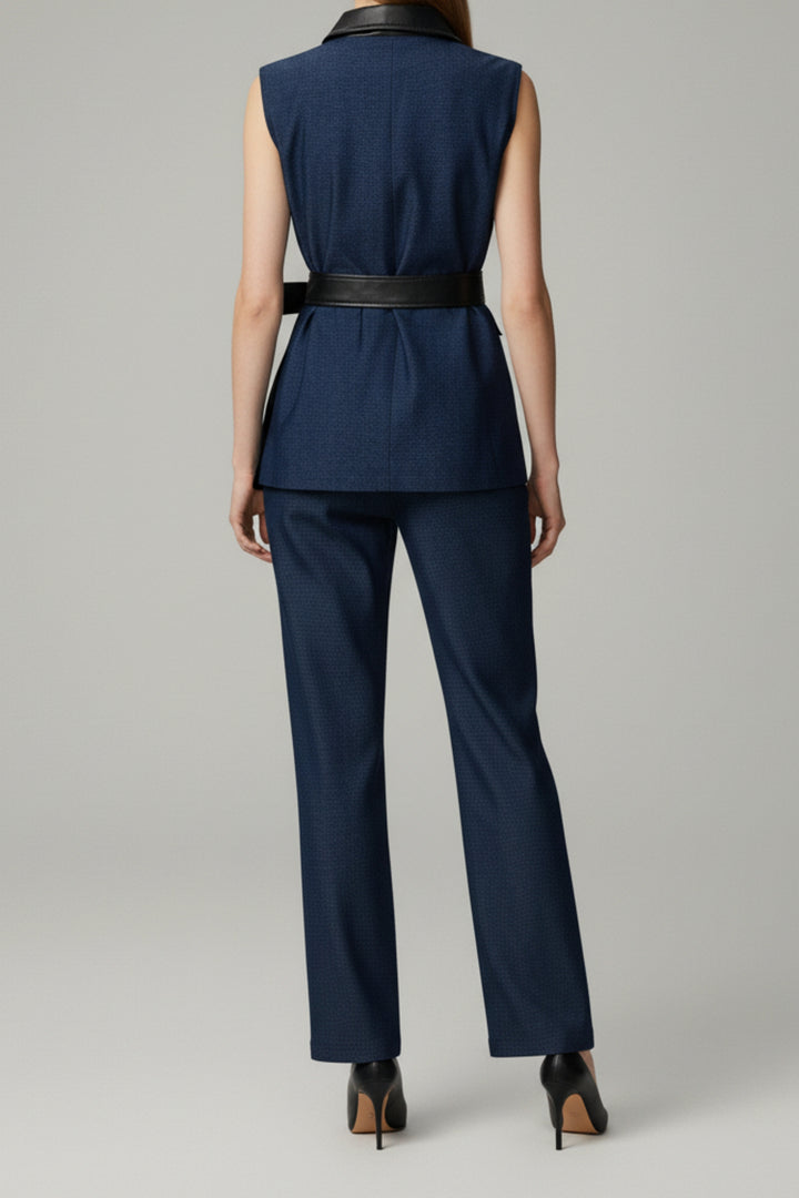 Indigo Noir Belted Co-ord Set