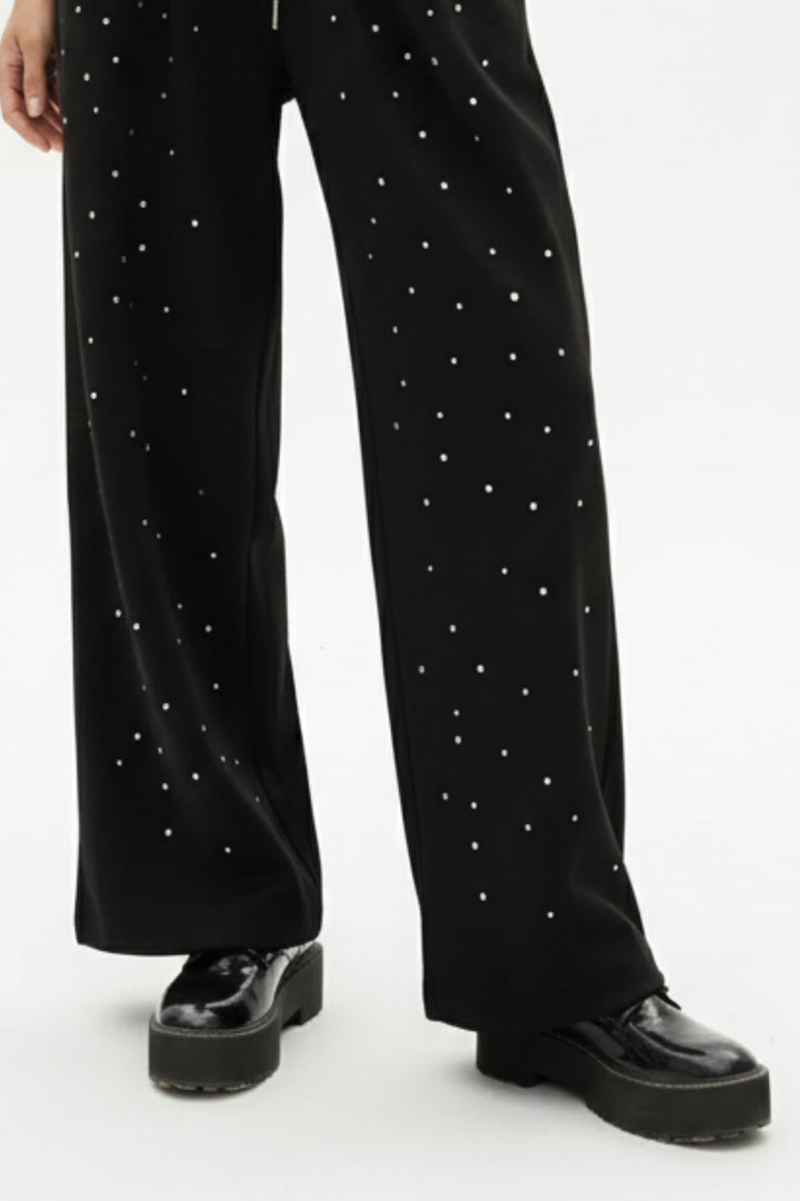 Dazzling Stone Embellished Trousers