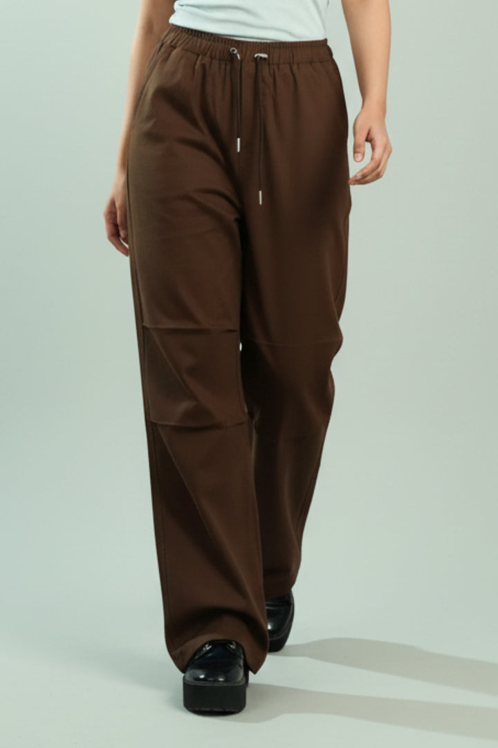 Barrel Brown Oversized Trousers