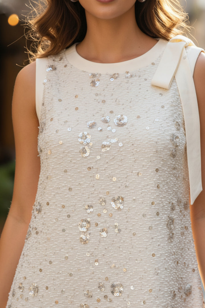 Ivory Serenity Embellished Dress