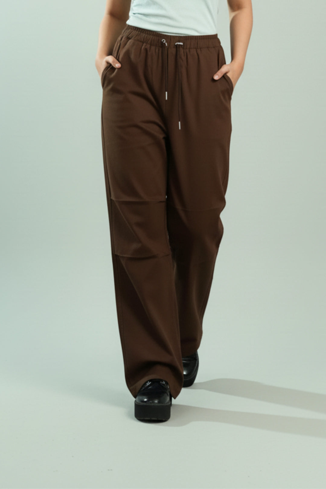 Barrel Brown Oversized Trousers