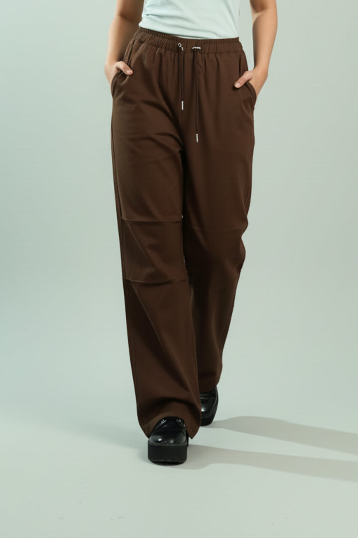 Barrel Brown Oversized Trousers