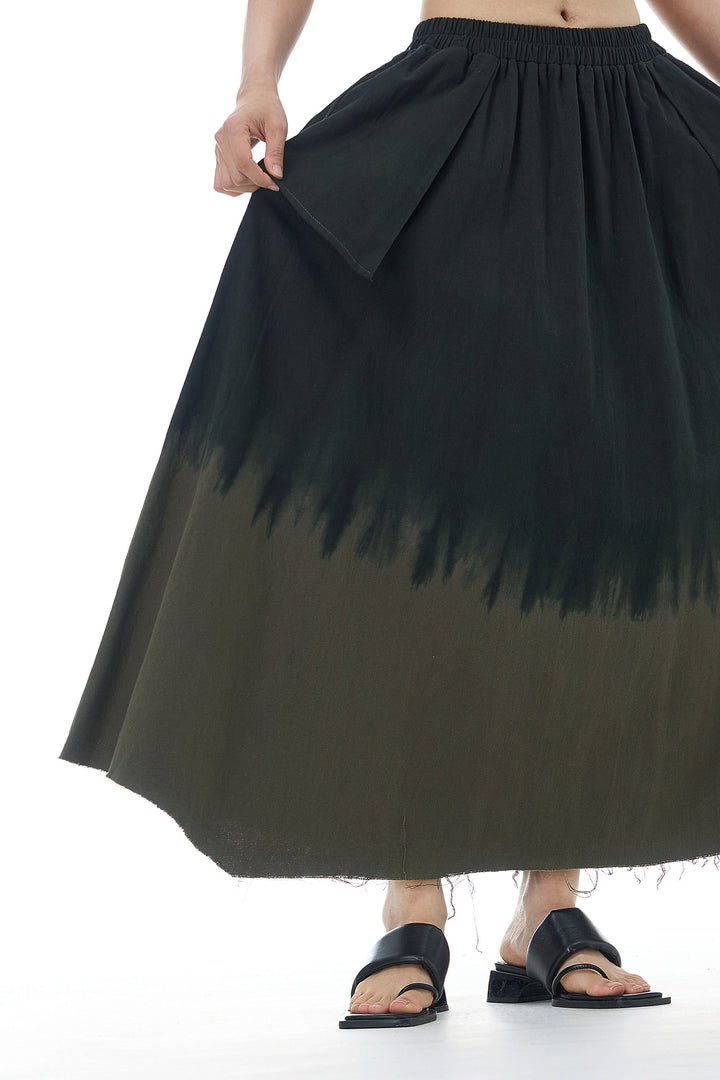 Shadow Vine Tie-Dye Skirt