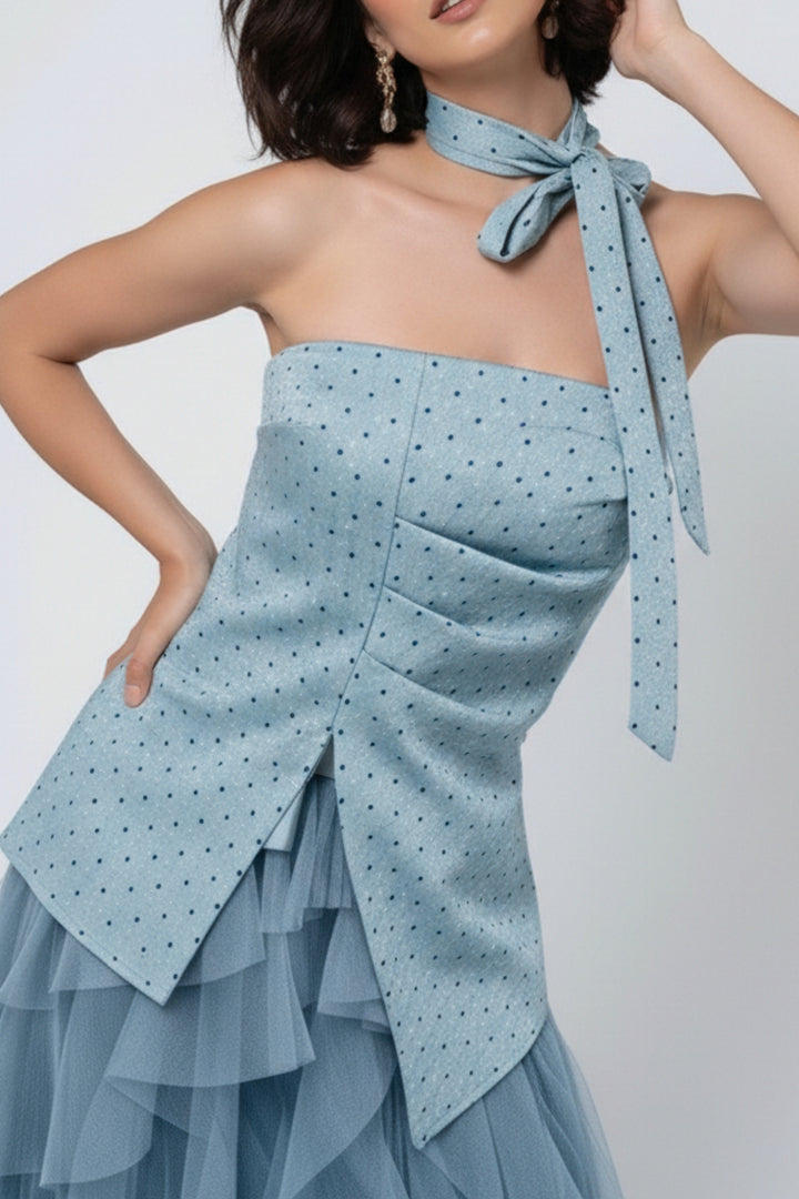 Shades of Sea Ruffle Co-ord set